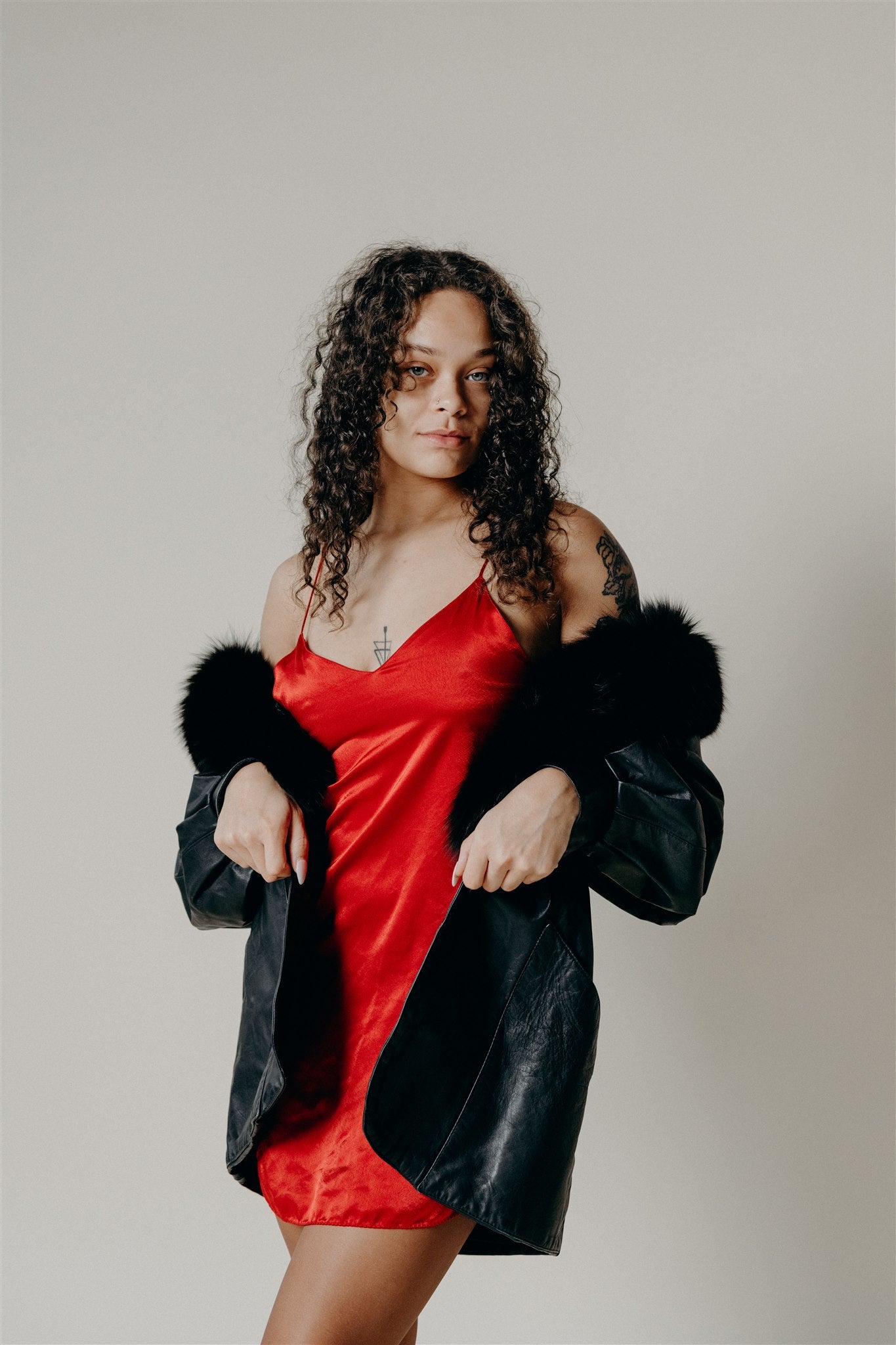 Red Slip Dress